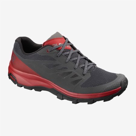 Salomon OUTline Wanderschuhe Herren Schwarz/Rot [6FYO-V]